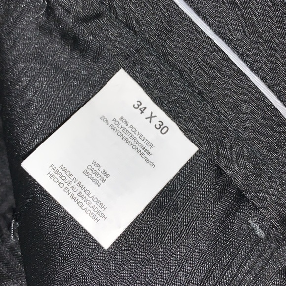 Kenneth Cole reaction slim fit flat front narrow through the thigh size 34 waist - Picture 10 of 13